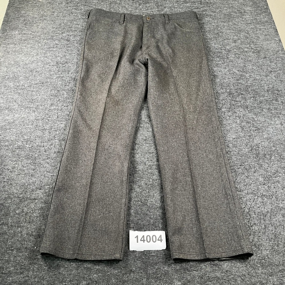 Vintage USA Wrangler Wrancher Dress Jeans Pants Mens 40x30 Heather Gray Flat